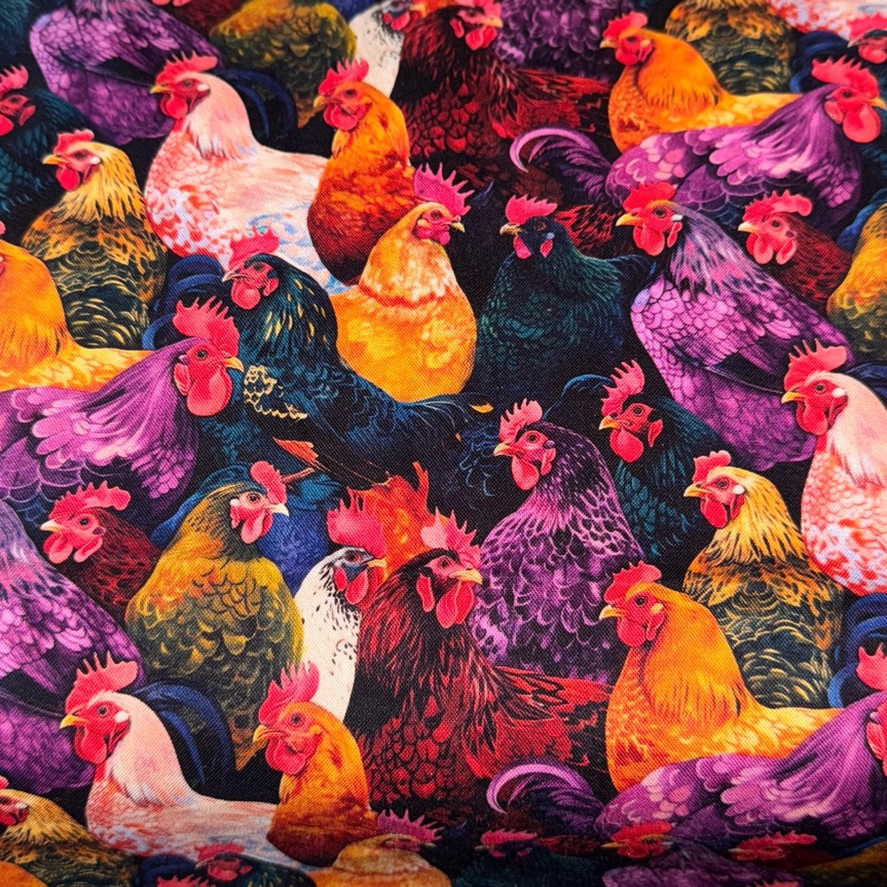 Vibrant Rooster Pattern Sheet Set